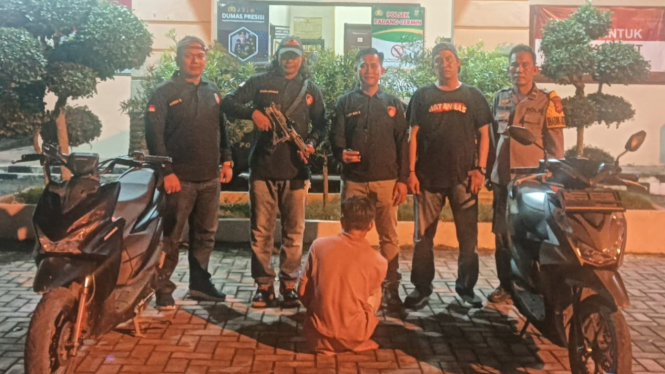 Polsek Padang Cermin tangkap pencuri motor.