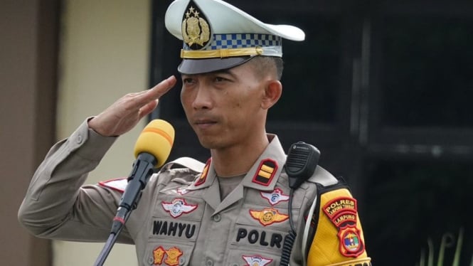 Kasat Lantas Polres Lampung Tengah Iptu Wahyu Dwi Kristanto