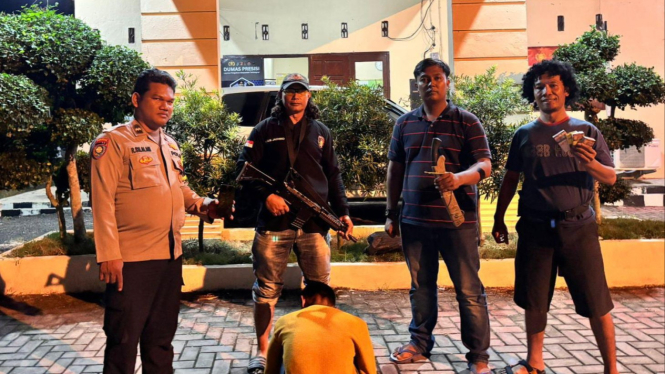 Tekab 308 Polsek Padang Cermin tangkap pelaku pencurian.