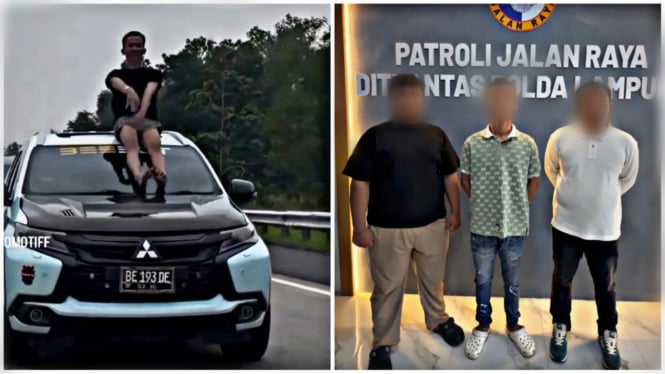 Kolase tangkapan layar video viral dan permintaan maaf