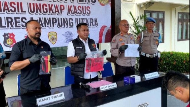 Polres Lampung Utara tangkap residivis pencuri mobil.