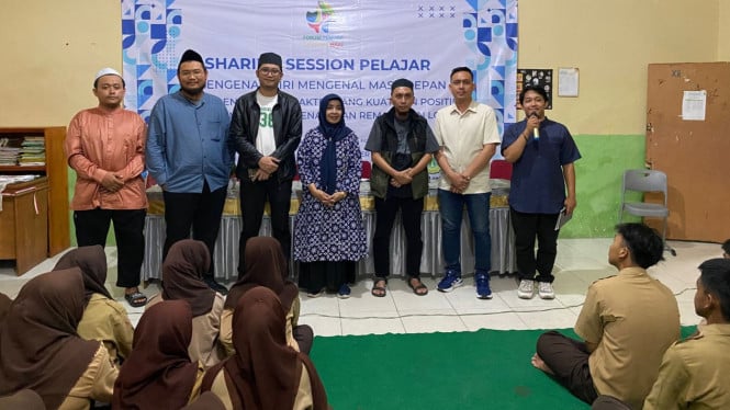 Forum Pemuda Lampung Maju edukasi Pelajar SMK Palapa.