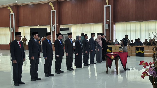 Pelantikan pejabat eselon Pemkot Bandar Lampung