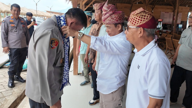 Kapolres Lampung Selatan pererat sinergi dengan Tokoh Adat.