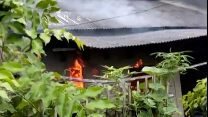 Rumah terduga pelaku pembunuhan terhadap Pandra, pegawai koperasi