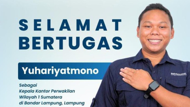 Yuhariyatmono sebagai Kepala Bakrie Amanah Wilayah 1 Sumatera