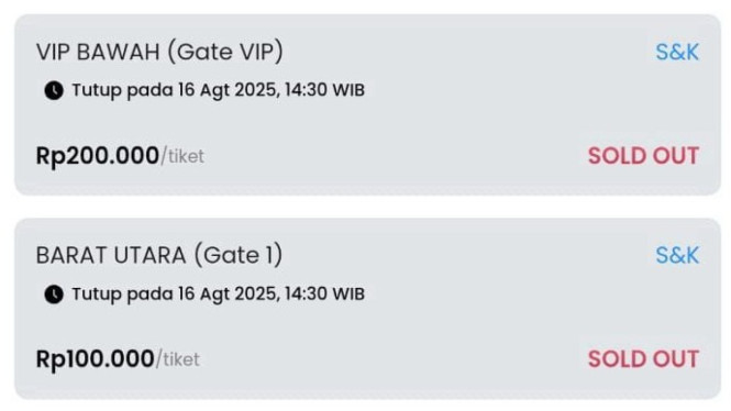 Tiket pertandingan laga perdana Bhayangkara Presisi Lampung FC ludes