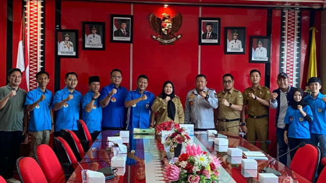 KNPI Bandar Lampung audiensi dengan Pemkot Bandar Lampung.