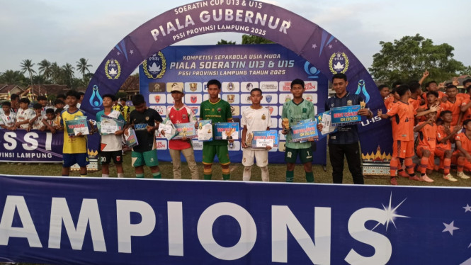 Pemain Bhayangkara Presisi Lampung U15.