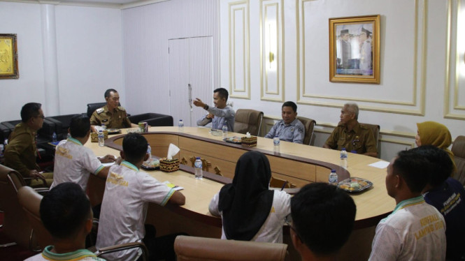 Wakil Bupati Lampung Utara Romli bertemu SIWO PWI Lampung Utara