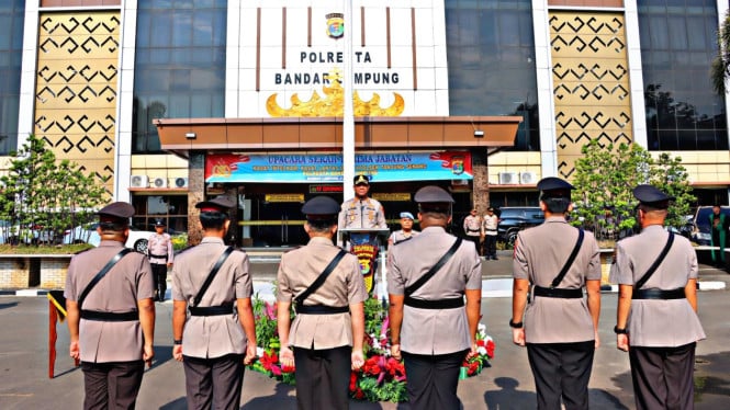 2 Kasat dan 1 Kapolsek di Polresta Bandar Lampung Berganti