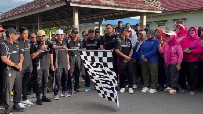 Ribuan peserta padati jalan sehat, senam, dan donor darah.