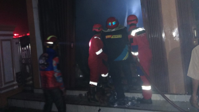 Kosleting Listrik, Sebuah Ruko Nyaris Ludes Terbakar di Mesuji.