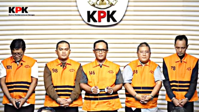 Tangkapan layar konferensi pers KPK