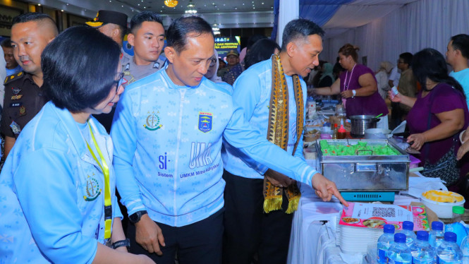 Kapolda Lampung hadiri launching Festival UMKM Mitra Adhyaksa.