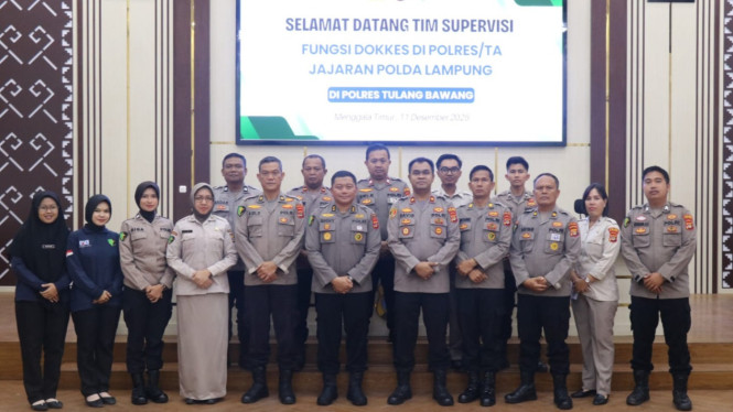 Supervisi Dokkes Polda Lampung bersama tiga Polres sekaligus.