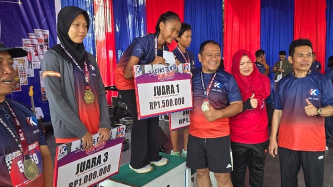 Polda Lampung ikut kegiatan lari sehat Fun Run 5K.