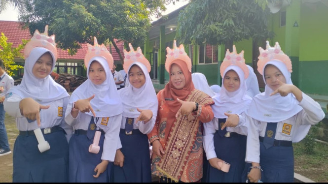 Pameran Kokurikuler SMPN 7 Kotabumi, Kabupaten Lampung Utara.
