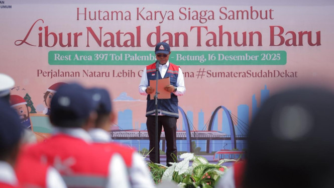Hutama Karya gelar apel siaga libur nataru 2025-2026.