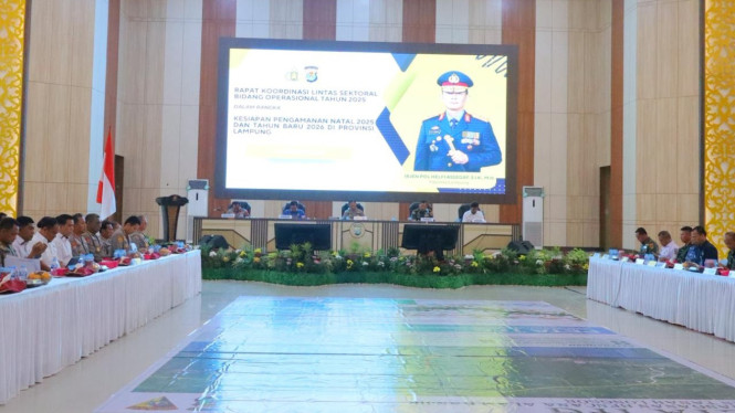 Polda Lampung gelar rakor lintas sektoral pengamanan Nataru 2025.
