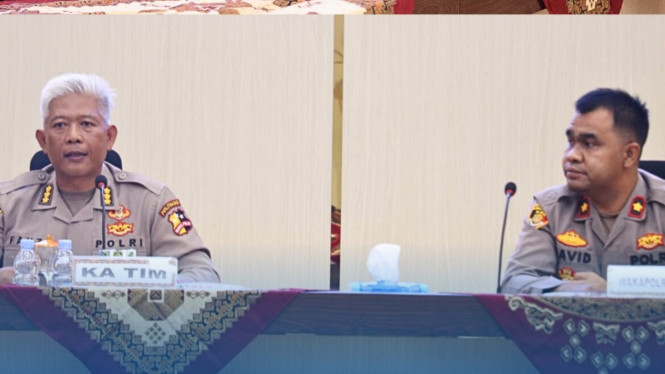 Wakapolres Tulang Bawang dampingi Puslitbang Polri.