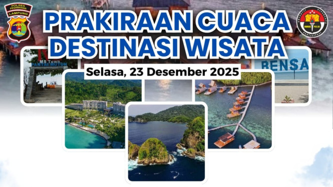 Polres Pesawaran imbau wisatawan waspadai cuaca hujan ringan.
