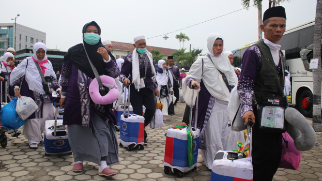 Jamaah haji Indonesia asal Lampung.