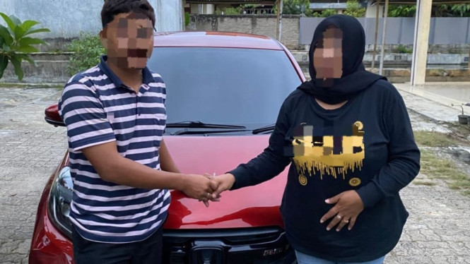 Ibu Rumah Tangga diamankan Polsek Gedong Tataan.