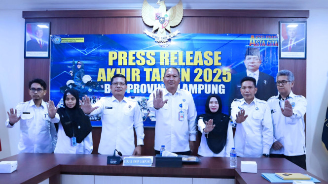BNNP Lampung Overprestasi penanganan Narkotika sepanjang 2025.