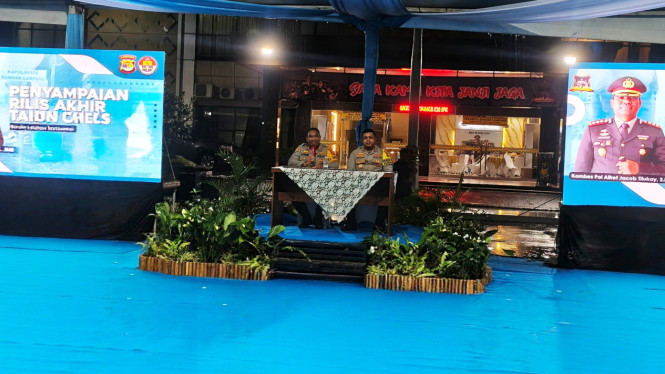 Rilis akhir tahun Polresta Bandar Lampung