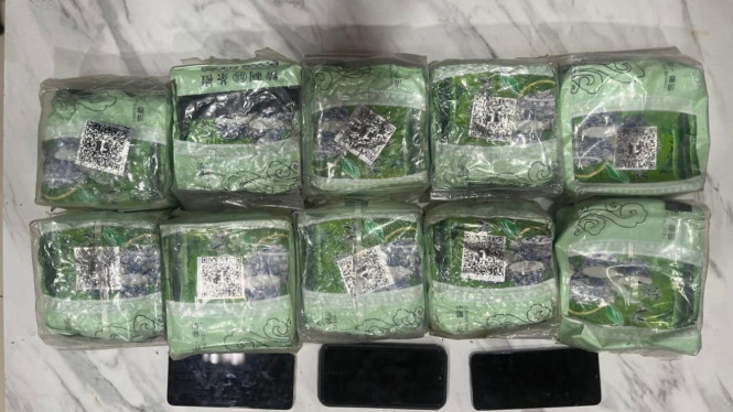 Polda Lampung gagalkan pengiriman 10,63 Kg Sabu asal Aceh.