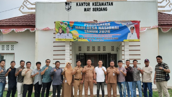 Agus Setiawan, pimpin Karang Taruna Way Serdang 2026–2030.