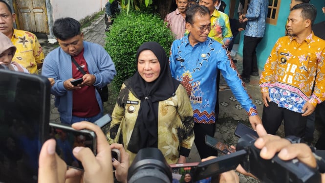 Walikota Bandar Lampung saat diwawancarai