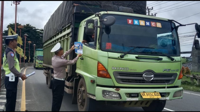 Satlantas Polres Tulang Bawang gelar operasi keselamatan krakatau.