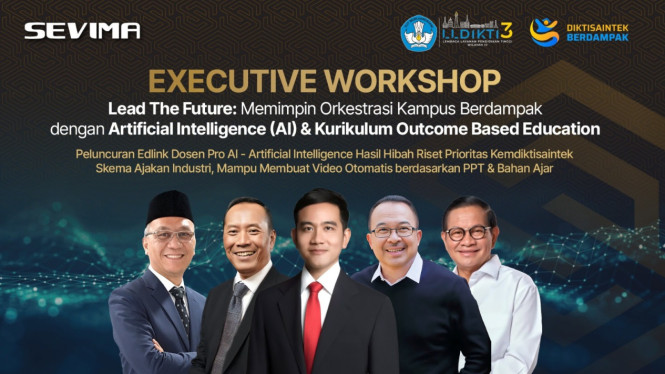 Wakil Presiden dan SEVIMA berikan seminar pemanfaatan teknologi AI.