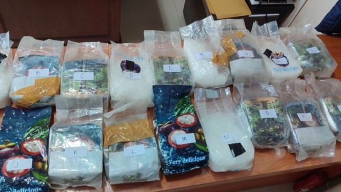 Polda Lampung gagalkan penyelundupan 17,29 Kg sabu.