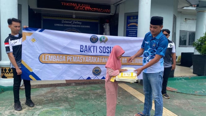 Bakti sosial Lapas Kalianda di Bulan Ramadan.