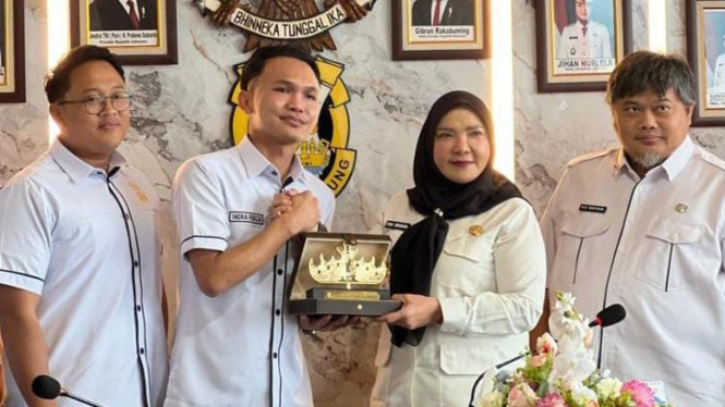 HIPMI audiensi dengan Wali Kota Bandar Lampung Eva Dwiana.