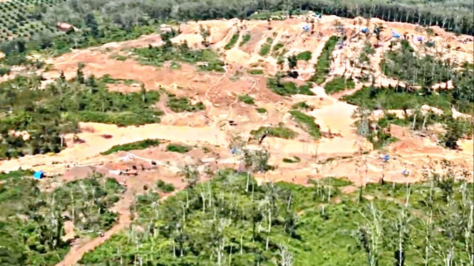 Tambang ilegal di Way Kanan, Lampung
