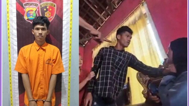 Nasabah ngamuk, cekik petugas Bank Mekar ditangkap polisi.