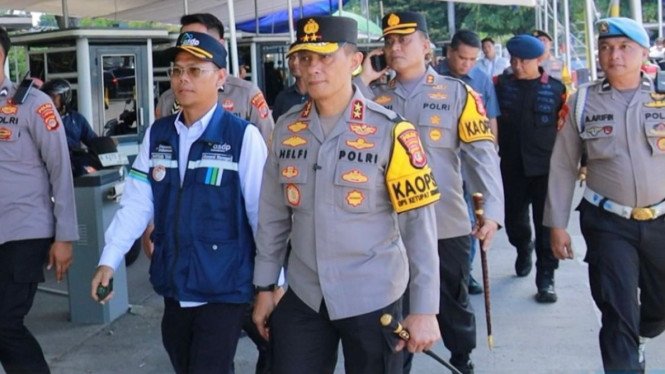 Kapolda Lampung dan ASDP Bakauheni tinjau Pemudik.