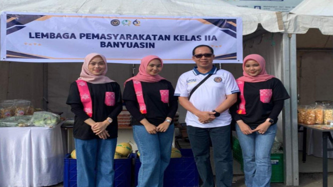 Gelar bazar di Palembang, Lapas Banyuasin ajak masyarakat cintai produk buatan narapidana.