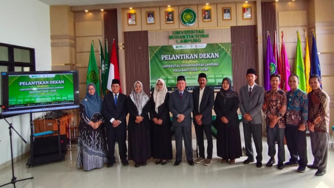 Rektor Universitas Muhammadiyah Lampung lantik lima dekan periode 2026–2030.