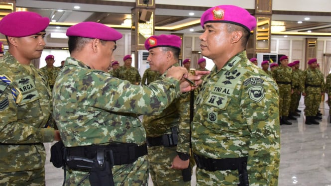 Kolonel Marinir Kanang Budi Raharjo Resmi Jabat Danbrigif 4 Marinir/BS Lampung