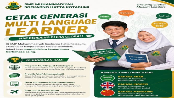 SMP Muhammadiyah Soekarno Hatta Kotabumi siap cetak siswa berdaya saing global.