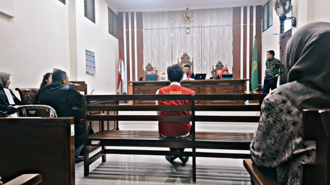 Sidang putusan di Pengadilan Negeri Tanjung Karang