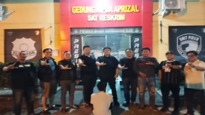 Polisi tangkap pemuda di Jati Agung bacok driver ojek yang sedang antar penumpang.