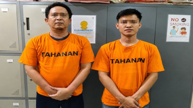 Polres Lampung Selatan ringkus dua anggota komplotan rampok spesialis COD jual beli motor.