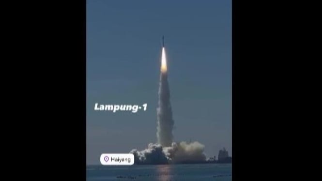 Satelit Lampung-1 meluncur ke orbit terbang dari China.