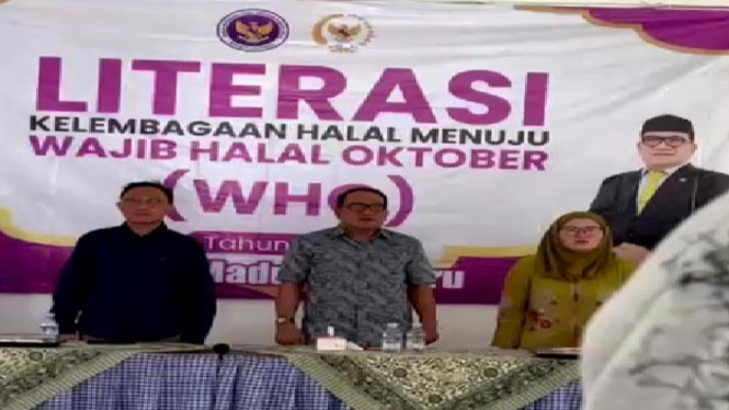 Anggota DPR RI, Aprozi Alam percepatan sertifikasi halal gratis UMKM di Lampung Utara.